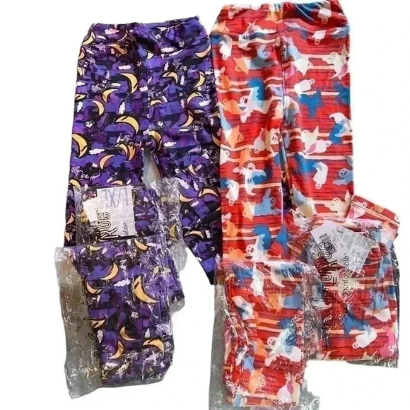 Kids lularoe‎ bundle of (2) l/Xl Halloween leggings New - Picture 8 of 8